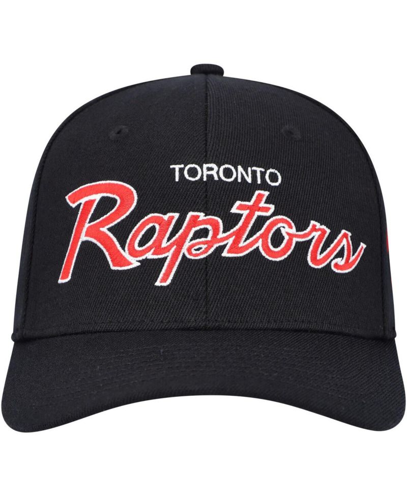 Men's Black Toronto Raptors MVP Team Script 2.0 Stretch Snapback Hat