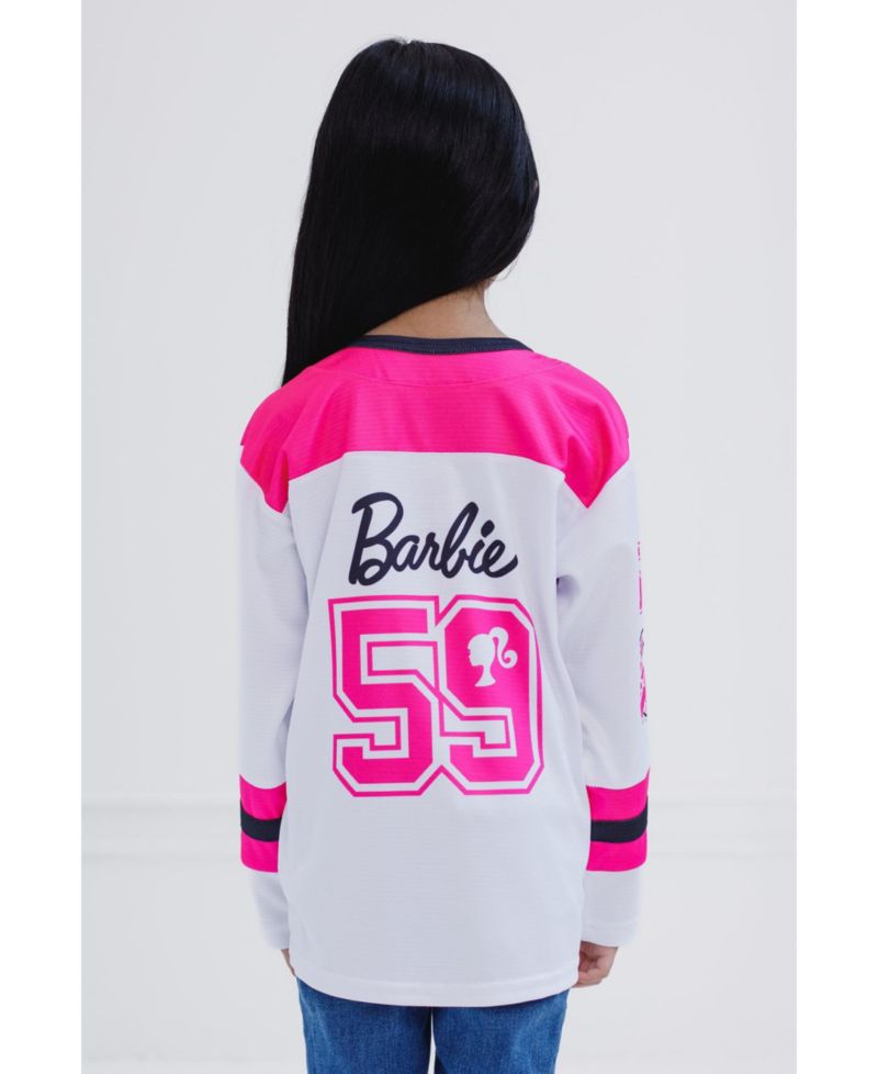 Girls Mesh Hockey Jersey Long Sleeve T-Shirt