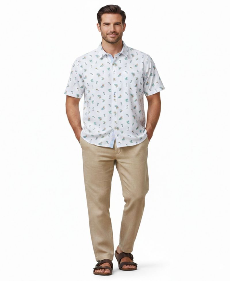 Men's Coastal Ease Fiesta Short-Sleeve Shirt
