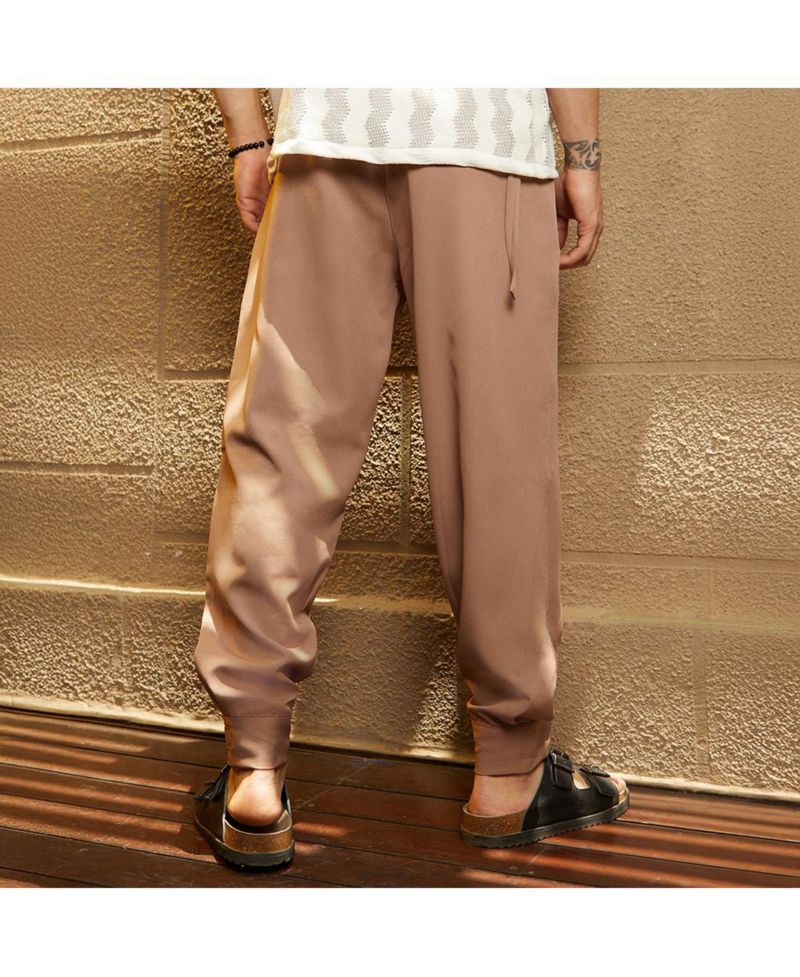 Men's Tan Brown Panelled Gurkha Trousers