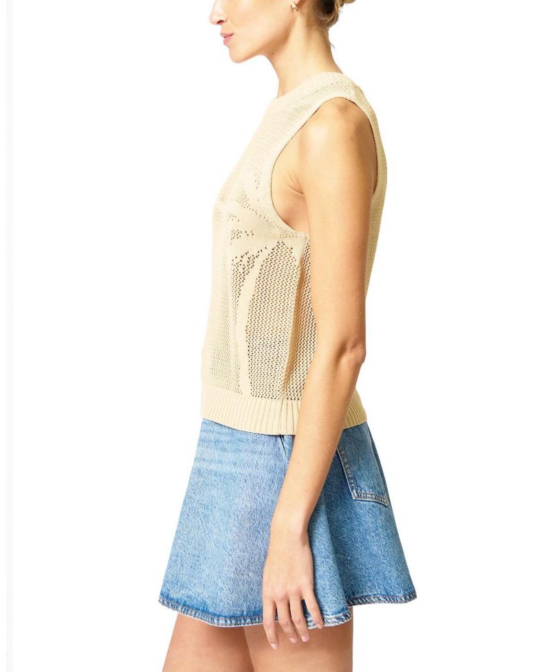 Women's Eden Palm Tree Mesh Shell