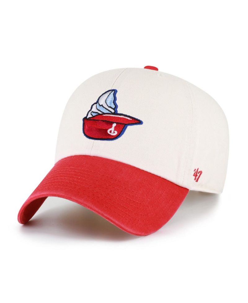 Men's Natural Philadelphia Phillies Single Swirl Ice Cream Helmet 2.0 Clean Up Adjustable Hat