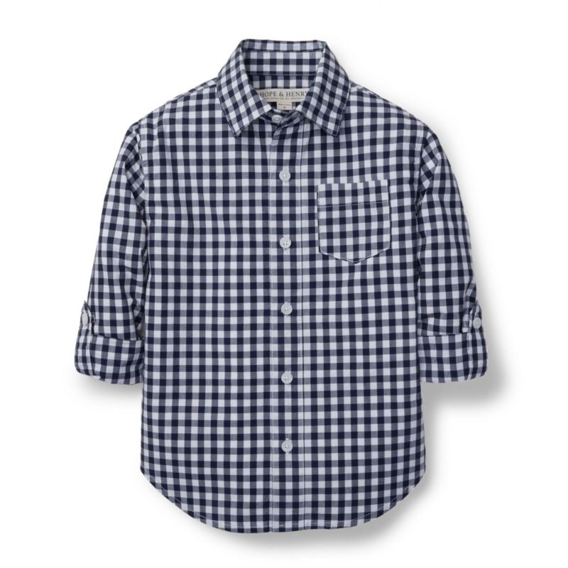 Тёмно-синий Gingham