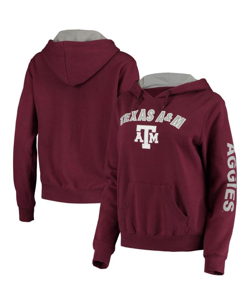 Women's Maroon Texas A&M Aggies Loud and Proud Pullover Hoodie