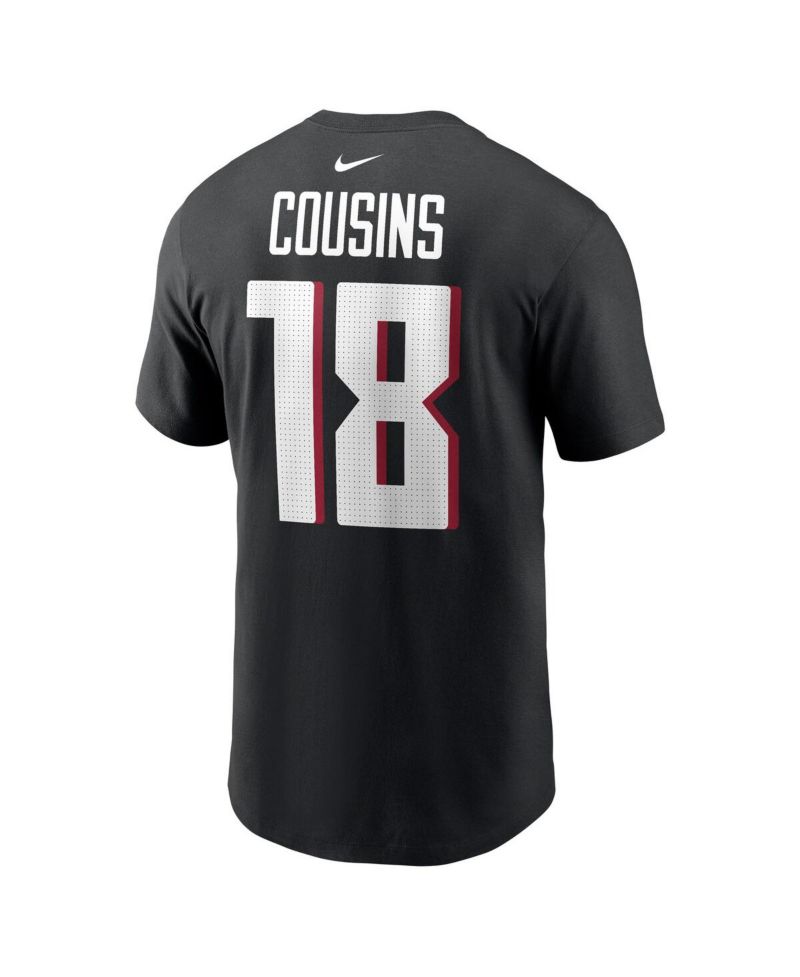 Nike Men's Kirk Cousins Black Atlanta Falcons Player Name & Number T-Shirt