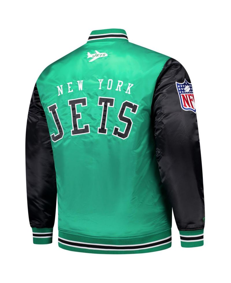 Men's Kelly Green New York Jets Team Satin Jacket