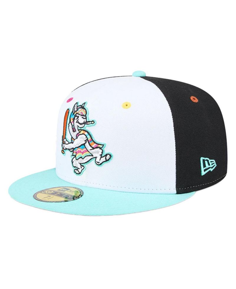 Men's White Hickory Crawdads Copa de la Diversion 59FIFTY Fitted Hat