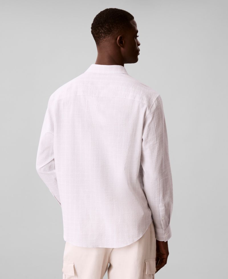 Men's Long-Sleeve Crinkle Poplin Shirt