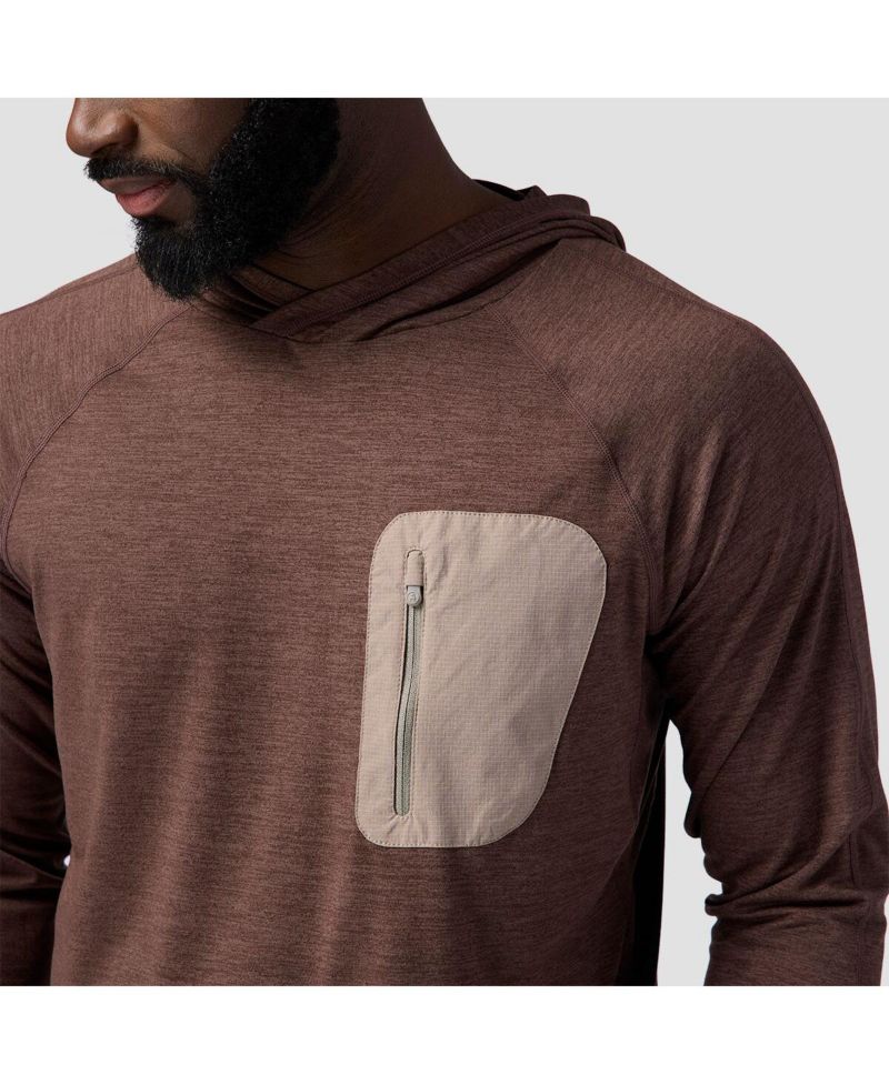 Men's Destination Pullover Hoodie Performance Shirts Long Sleeve
