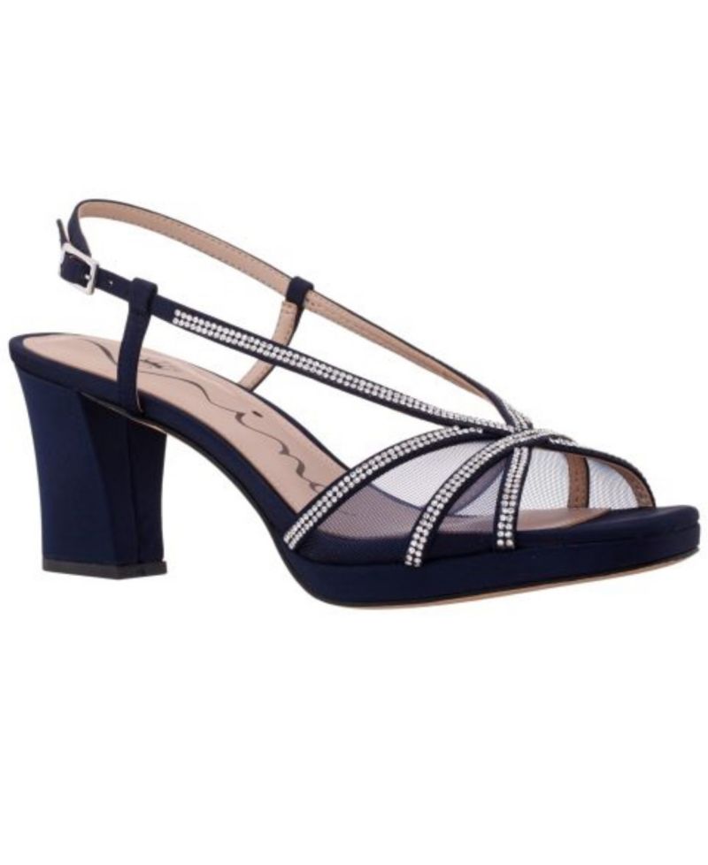 Women's Bonney Rhinestone Block Heel Dress Sandals