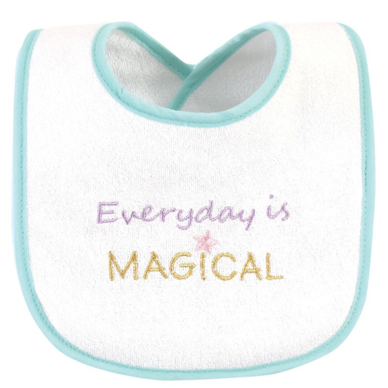 Girls Soft Cotton Dribble Bibs with Inner Fiber Cushion