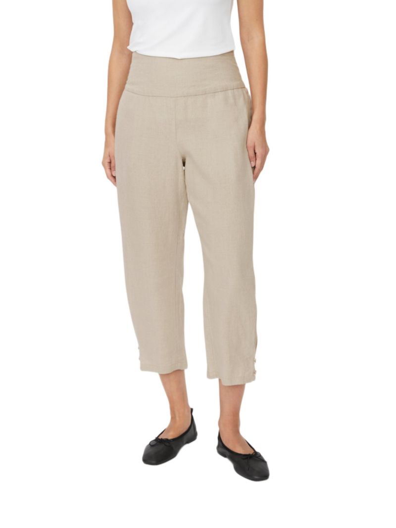 Women's Mapenna Cropped Linen Trousers