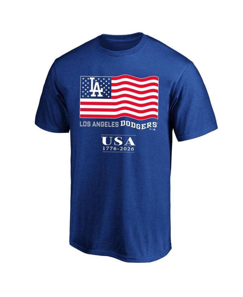 Men's Royal Los Angeles Dodgers USA 1776-2026 Big & Tall T-Shirt