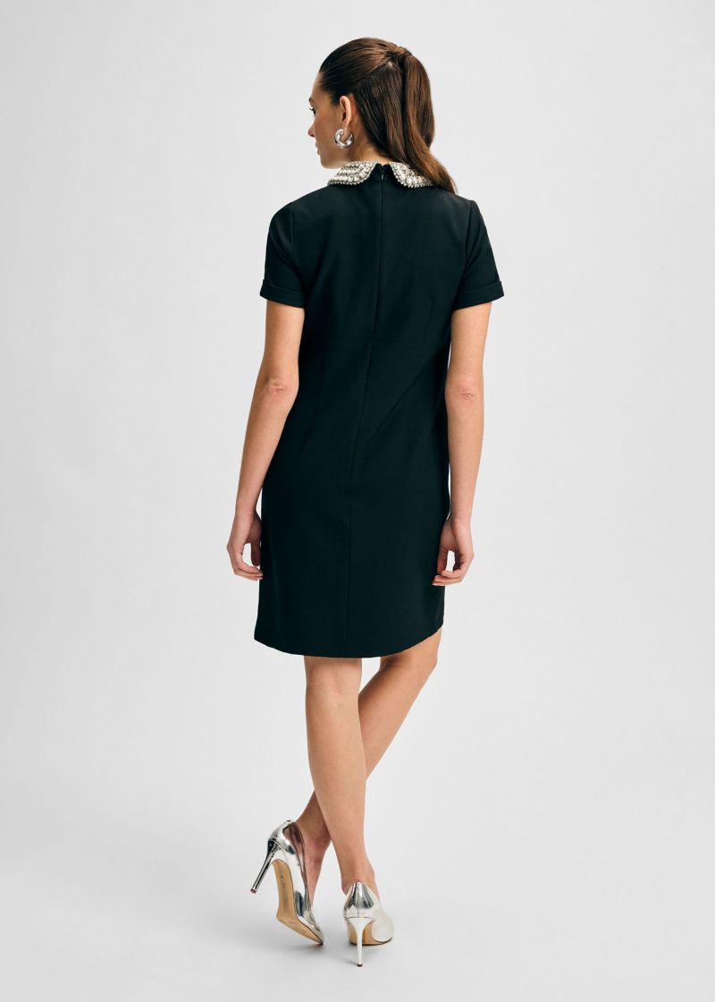 Women's Jewel Collar Cad Shift Dress
