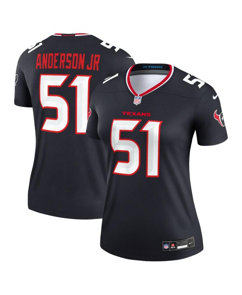 Women's Will Anderson Jr. Navy Houston Texans Legend Player Performance Top
