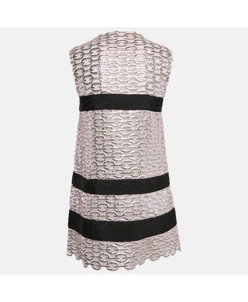 Women's Metallic Pink Lace Lucy Gilet Mini Dress