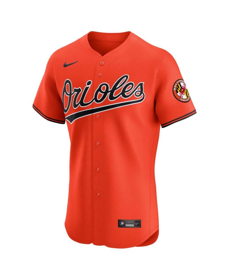Men's Orange Baltimore Orioles Alternate Vapor Premier Elite Patch Jersey