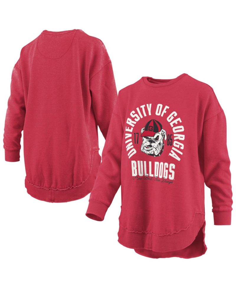 Women's Georgia Bulldogs Blitz Screen-Print Dropped-Shoulder Long-Sleeve T-Shirt