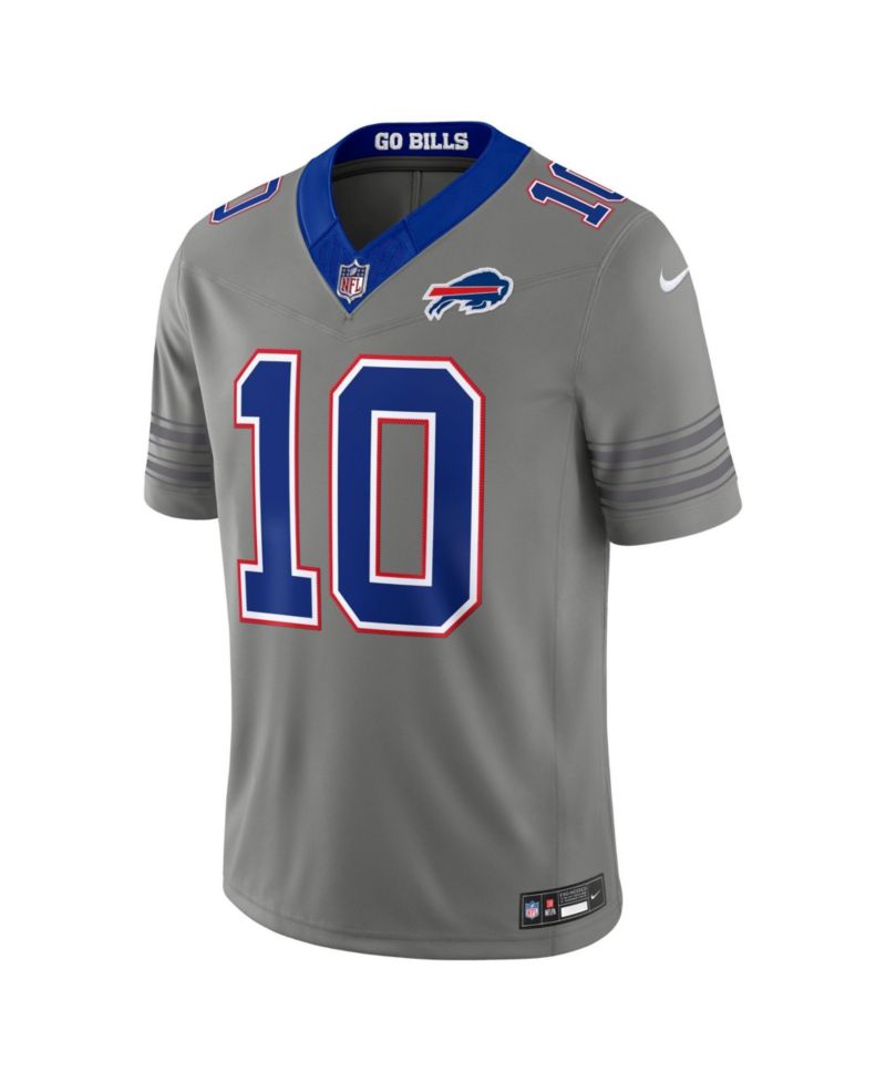 Men's Khalil Shakir Gray Buffalo Bills Nickel City Vapor F.U.S.E. Stitched Limited Jersey