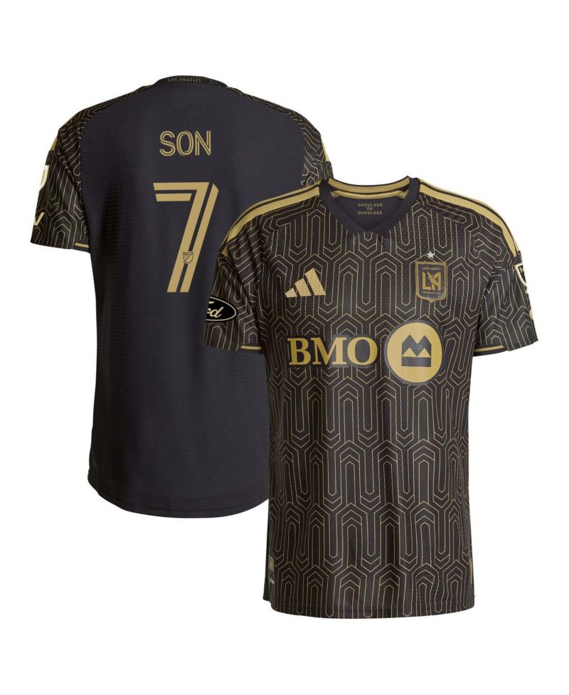 Men's Son Heung-Min Black LAFC 2026 Primary Kit On-Field Authentic Patch Jersey