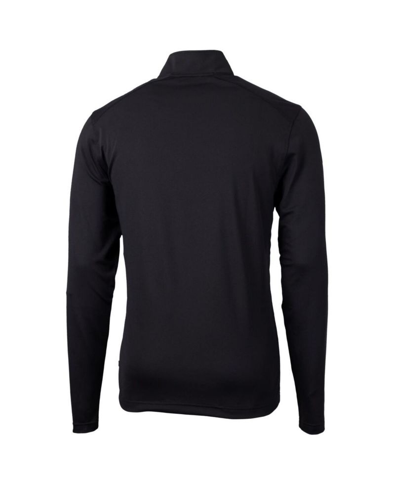 Men's Black Tennessee Volunteers Virtue Eco Pique Quarter-Zip Jacket
