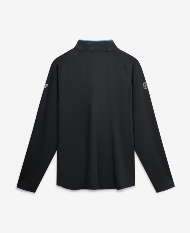 Men's Black Utah Mammoth Authentic Pro Rink Lightweight Quarter-Zip Pullover