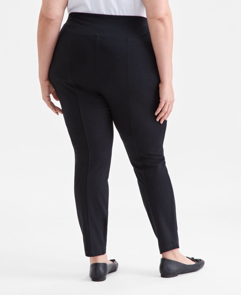 Plus Size Pull-On Ponte Pants