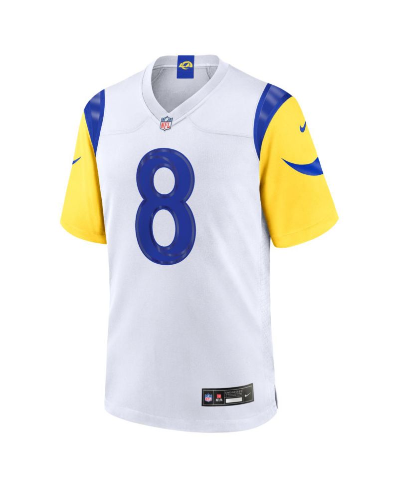 Men's Jared Verse White Los Angeles Rams White Game Player Jersey