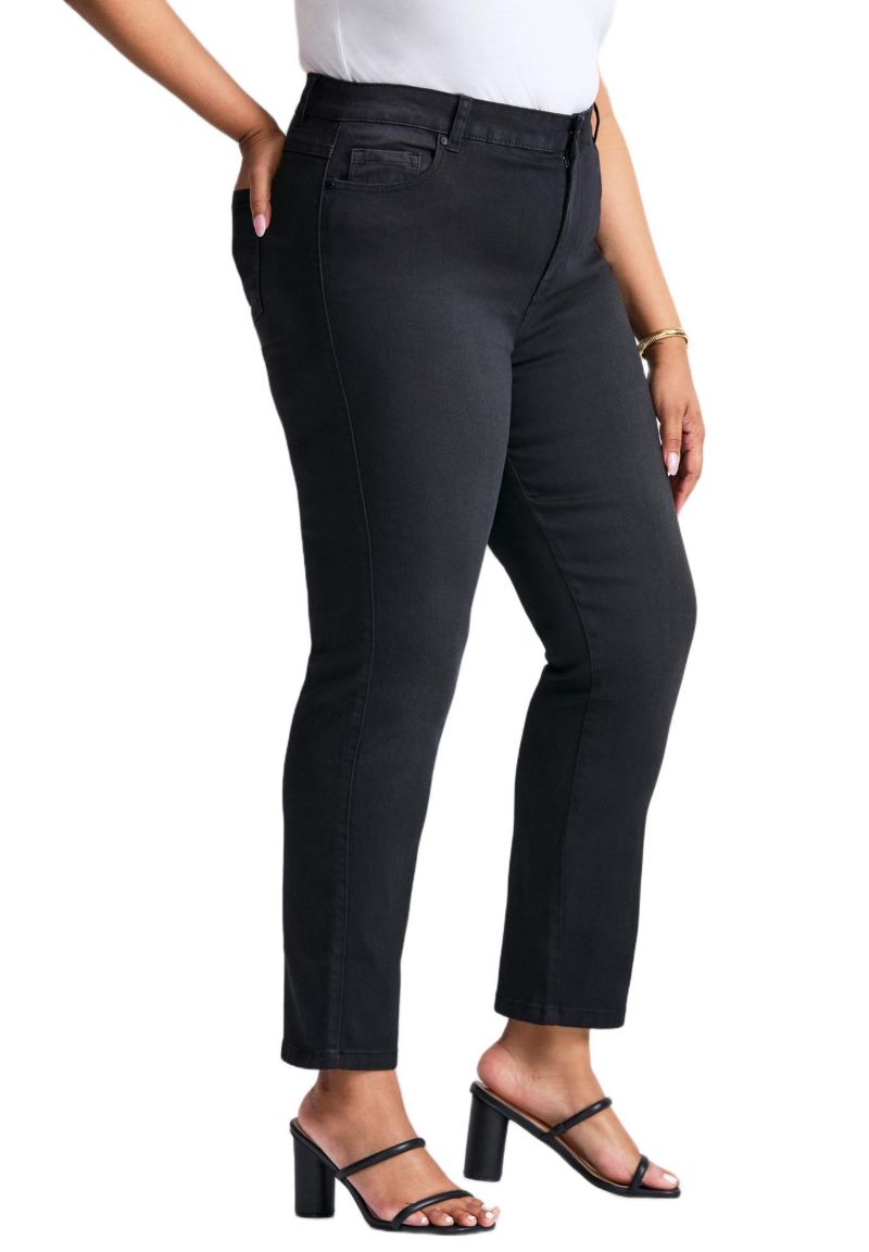 Women's Plus Size Petite Butter Denim Straight Leg Jean