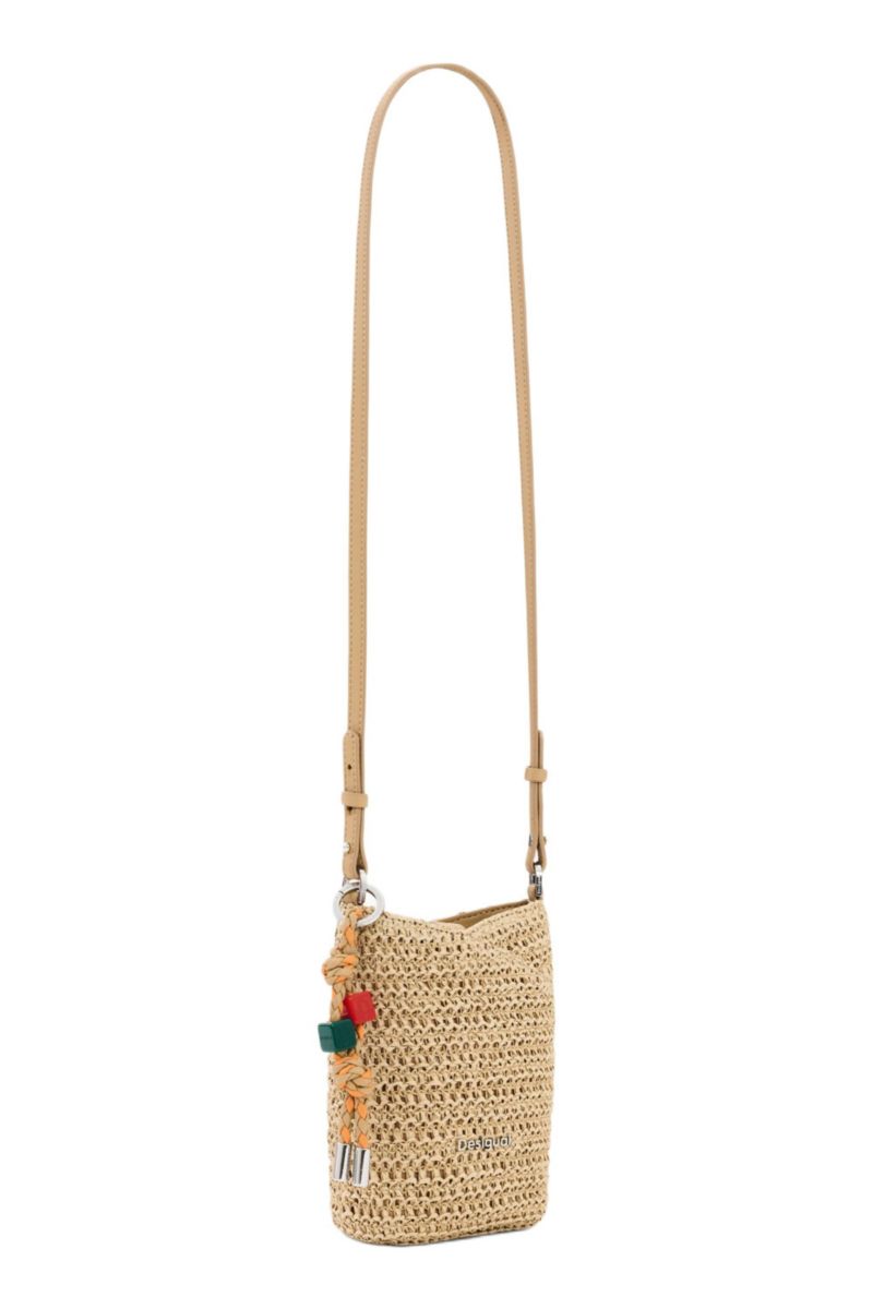 Women's Raffia Mobile Phone Holder Charms