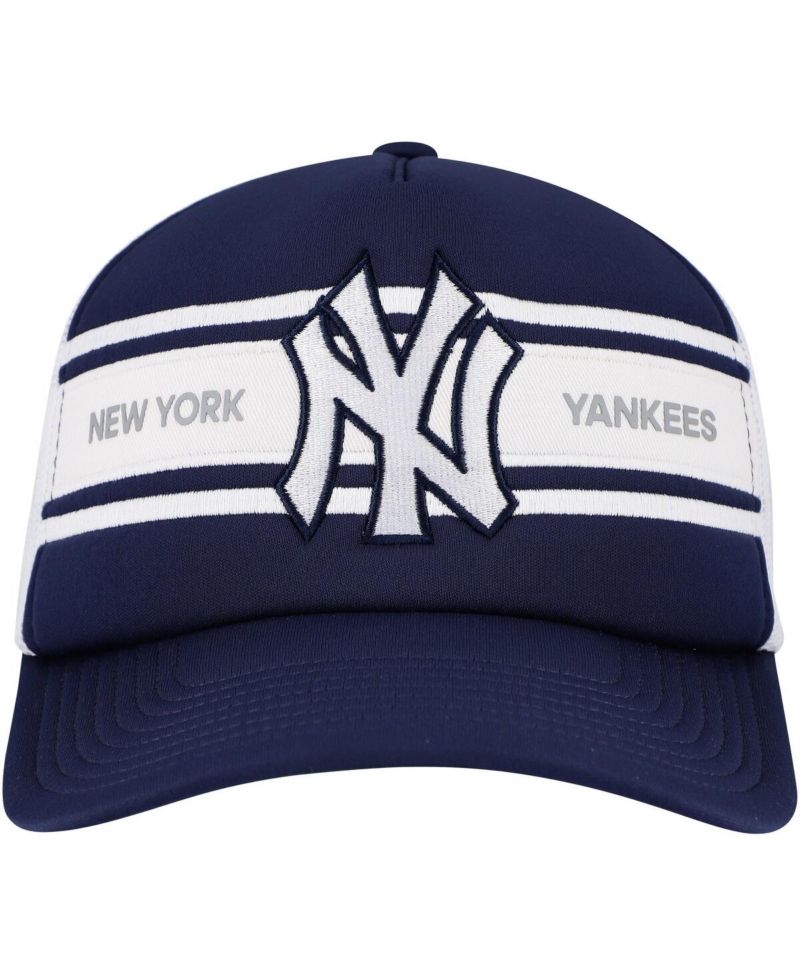 Men's Navy New York Yankees Sideline Trucker Adjustable Hat
