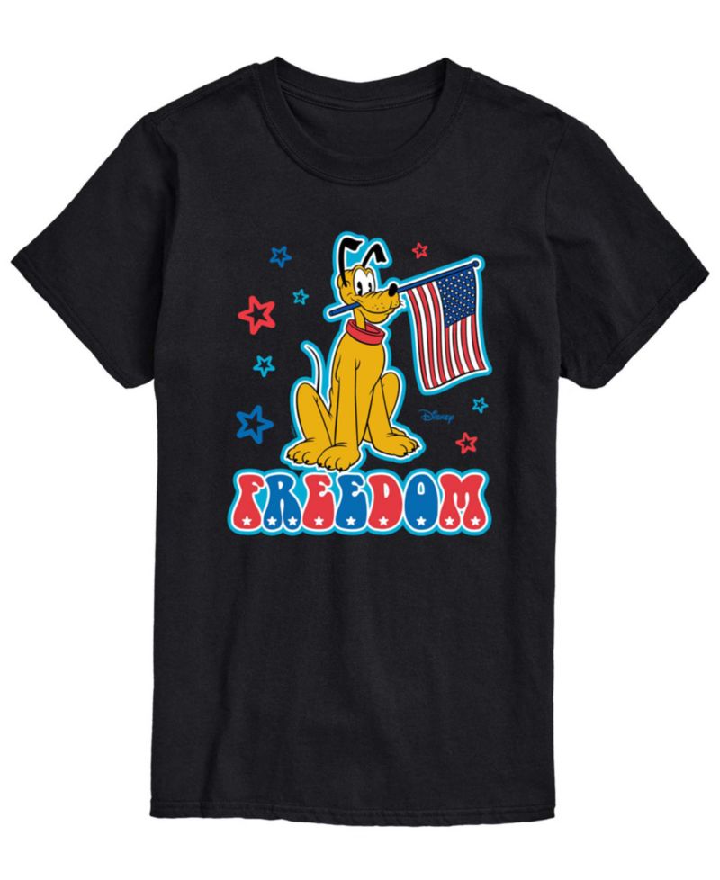 Men's Disney Pluto Freedom Short-Sleeve Graphic T-Shirt