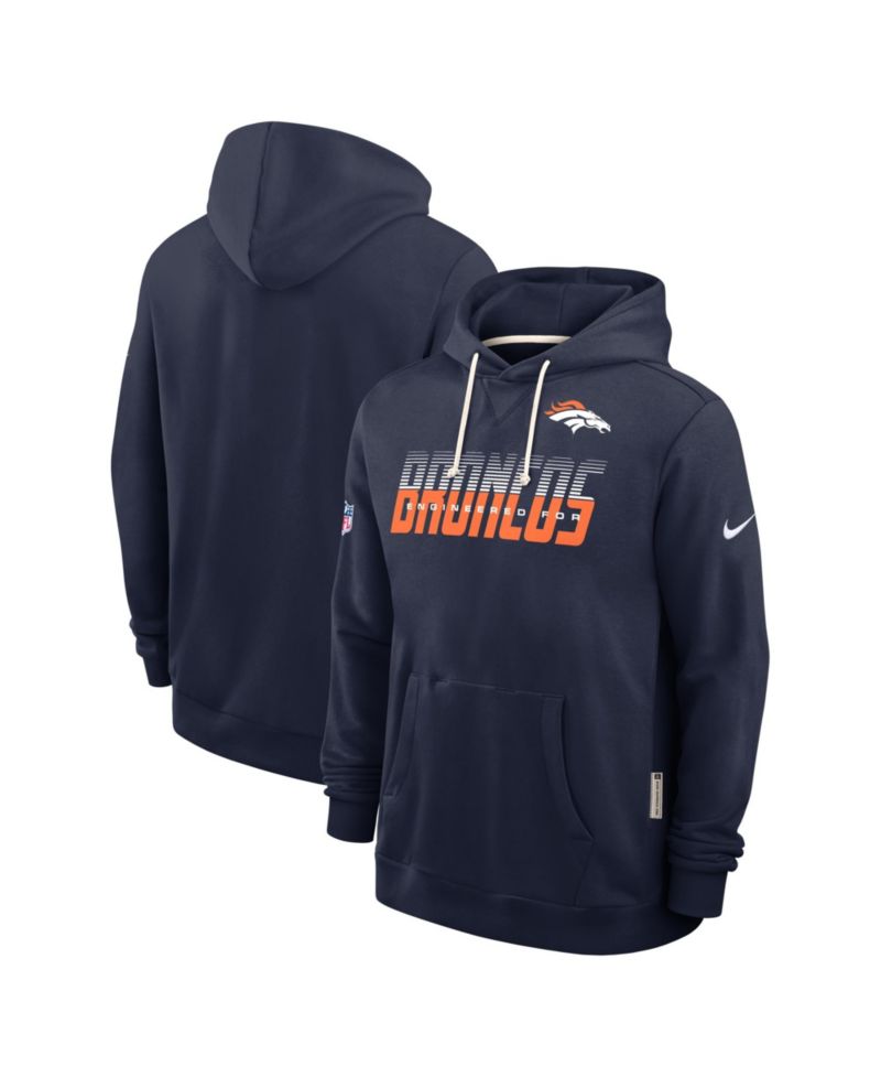 Men's Navy Denver Broncos Sideline Standard Issue Dri-FIT Hoodie