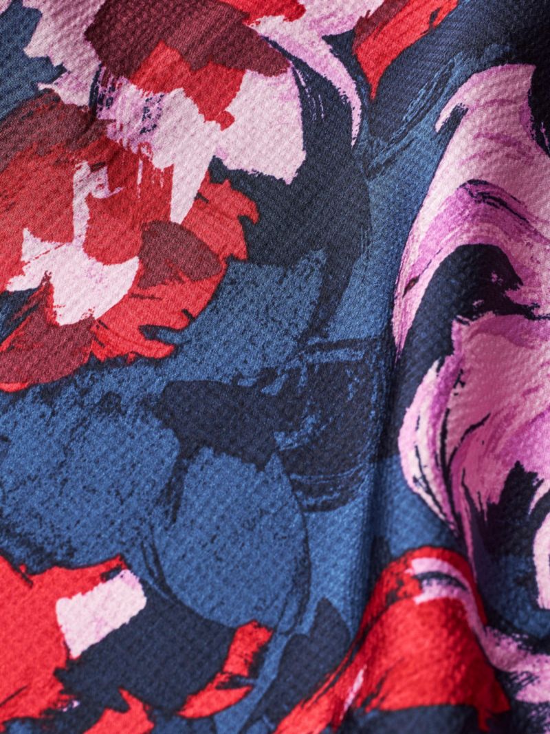 Women's MaBimelda Keyhole Detail Floral Top
