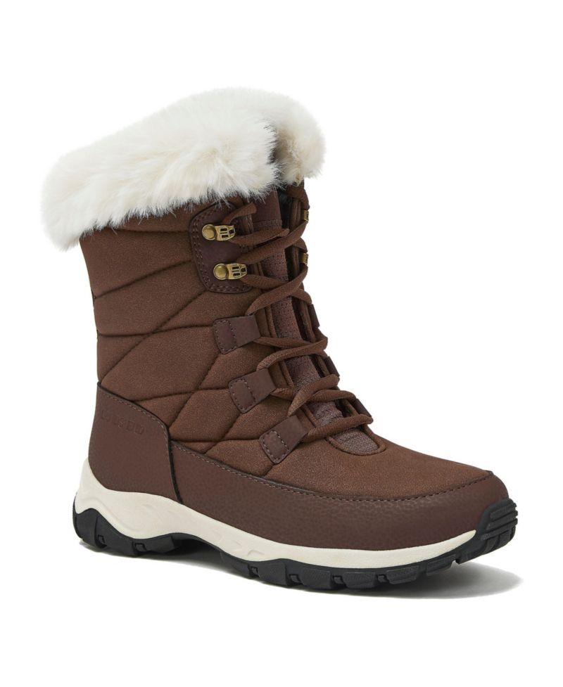 Women's Wide Width Expedition Trail Waterproof Lace Up Snow Boots