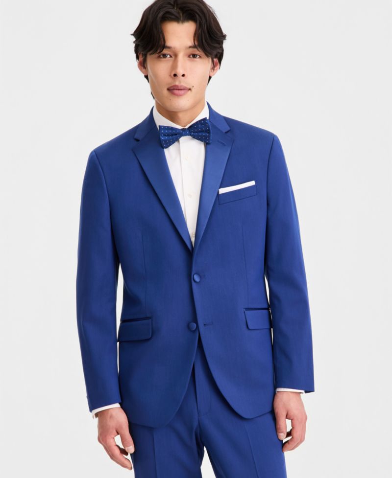 Men's Slim-Fit Satin 2-Piece Tuxedo