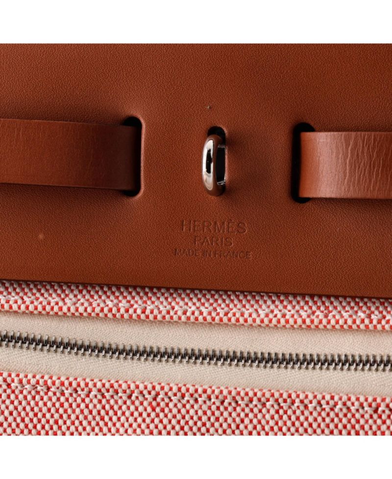 31 Herbag Zip Criss Viking Toile and Leather