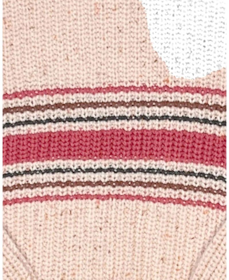 Little and Big Girls (XXS - L) Organic Mock Neck Sweater with Buttons