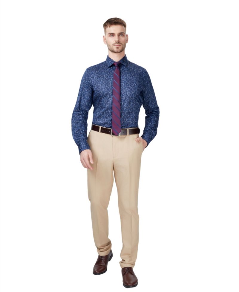 Men's Slim-Fit Remo Floral Dress Shirt