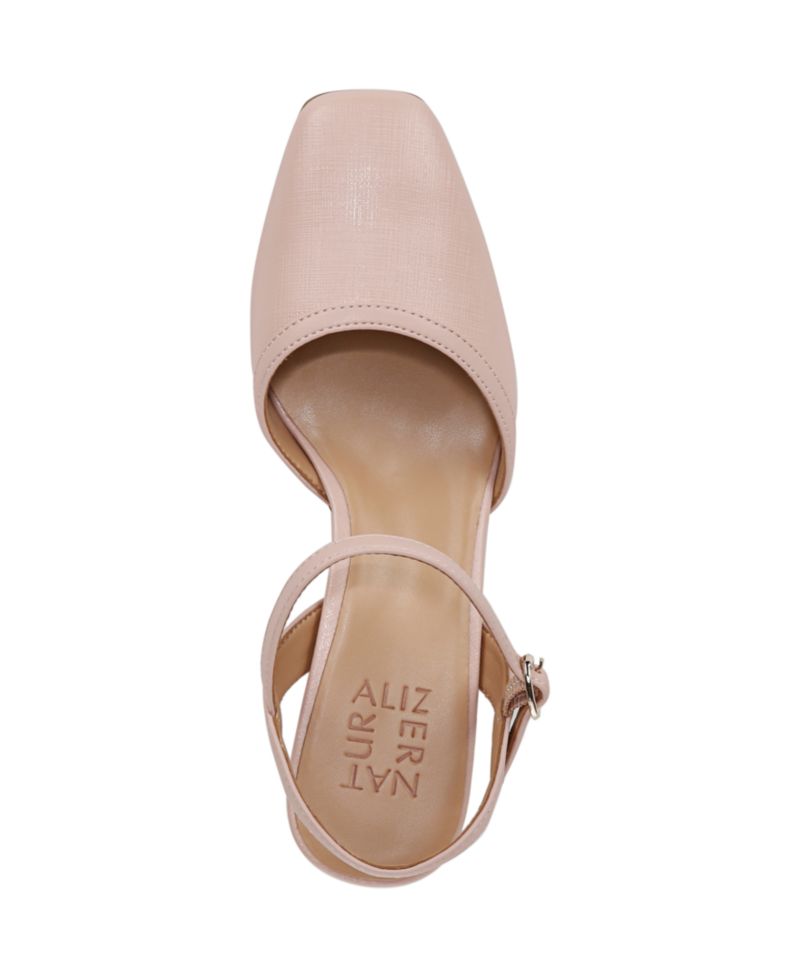 Women's Wave Square Toe Ankle Strap Pumps