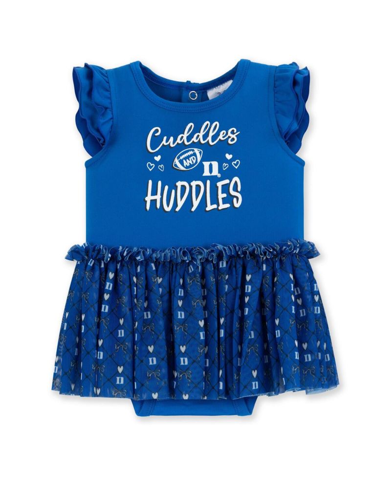 Baby Girls Royal Duke Blue Devils Onesie Dress