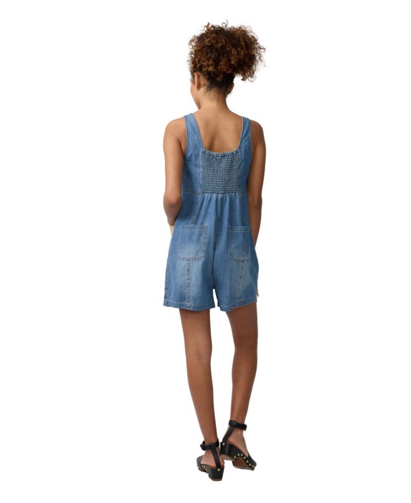 Maternity Ingrid + Isabel Sleeveless Soft Denim Romper