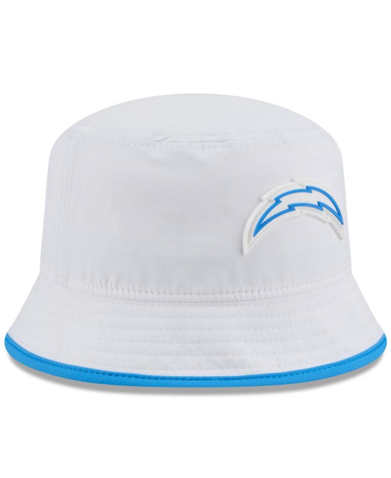 Men's White Los Angeles Chargers 2025 NFL Training Camp Stretch Bucket Hat
