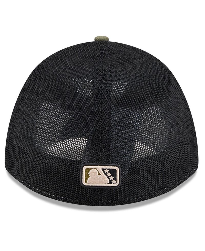 Men's Olive San Francisco Giants 2026 Armed Forces Day 39THIRTY M-Crown Flex Hat