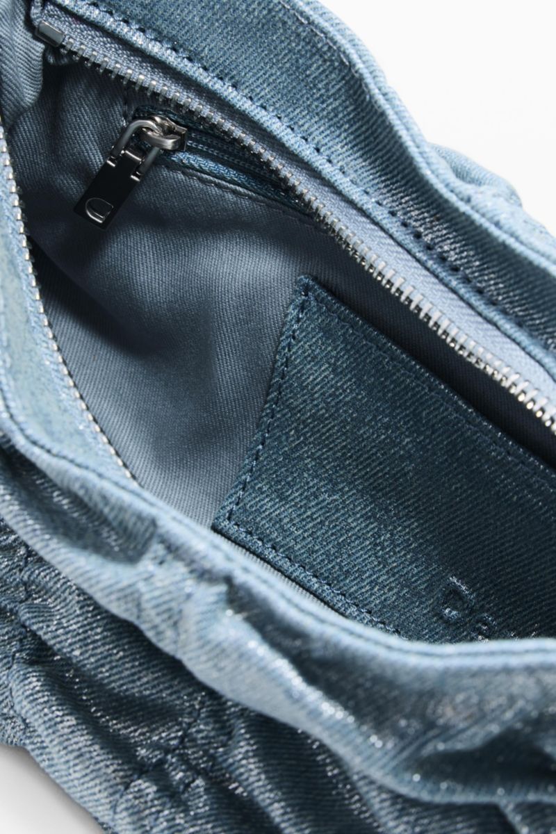 Women's Small gathered denim bag