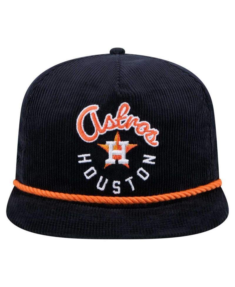 Men's Navy Houston Astros Full Circle Corduroy Golfer Adjustable Hat