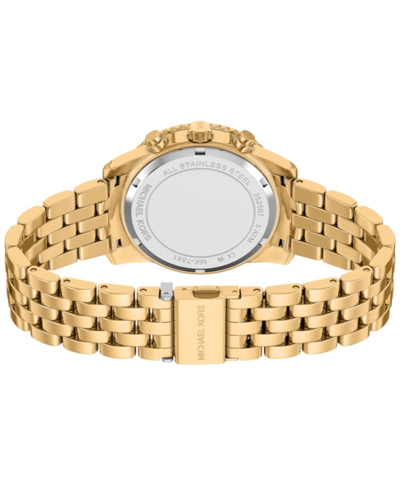 Women's Bryant Three-Hand Gold-Tone Stainless Steel Watch, 35mm