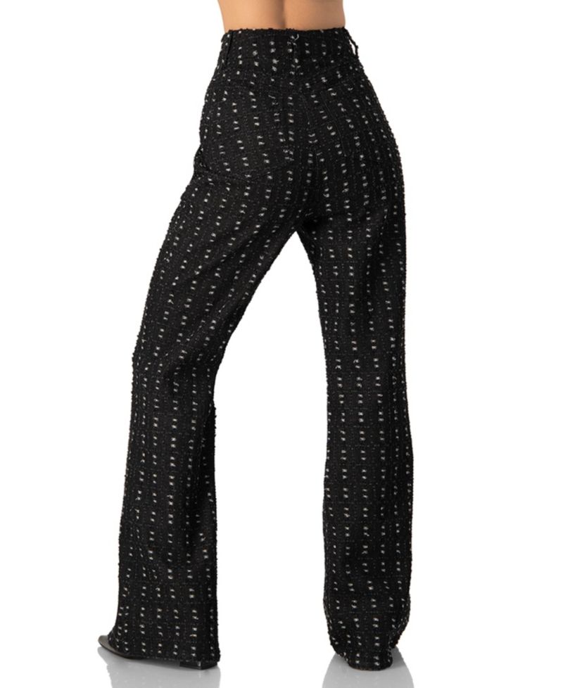 Women's Textured Wide-Leg Jeans
