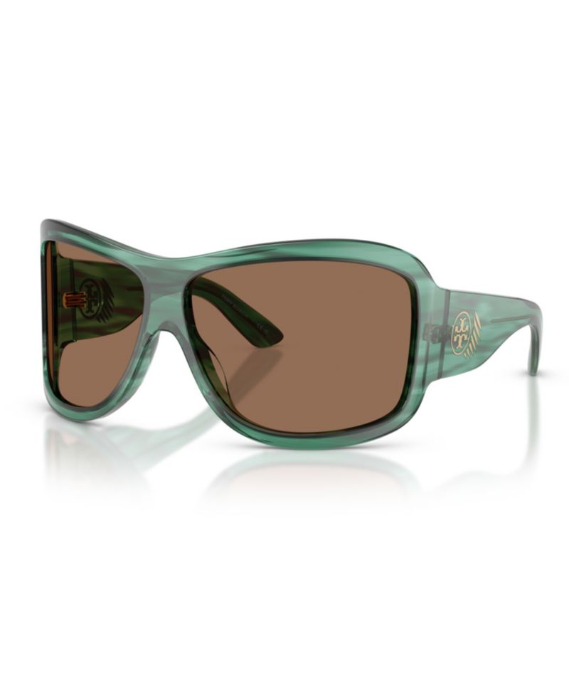 Oversized Retro Runway Wrap Sunglasses TY5019