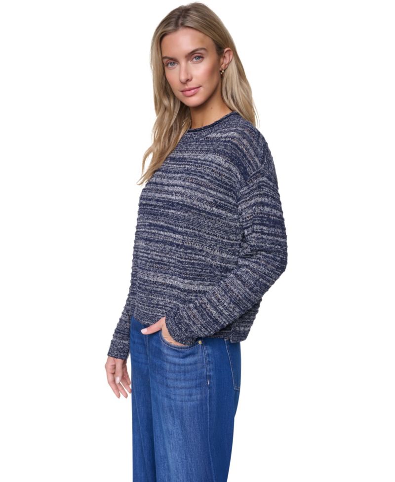Women's Cotton-Blend Crewneck Sweater